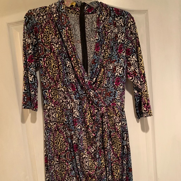 EUC Catherine Malandrino print wrap dress - Picture 1 of 7